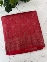 Banarasi semi katan saree SHKNSNM Red
