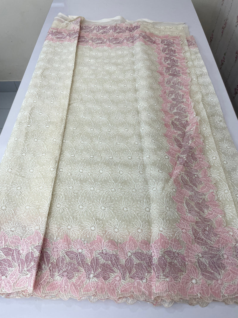 Phulkari NetKota embroidery saree - MSH987