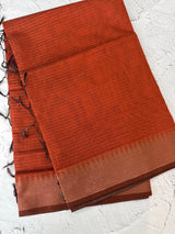 Semi silk sarees with temple border  MTS890