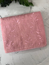 Moonga checks saree with embroidery MSH165 Pink