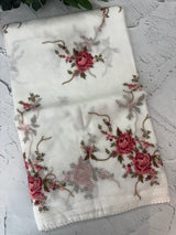 Kota saree with embroidery MS14953 - White