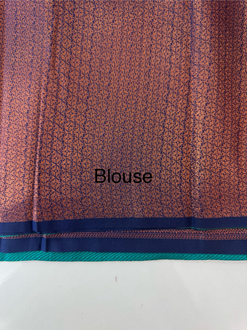 Brocade semi silk saree MS67443