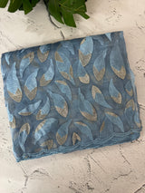 Glass organza saree with thread work- MOS351