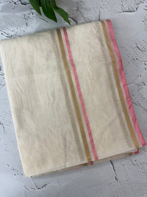 Onam special Semi chanderi silk saree with blouse- MSF567 (8)