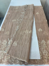 Soft Tissue kota embroidery saree MSK4660 DustyPeach