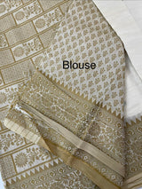 Semi silk saree with embroidery MSS456