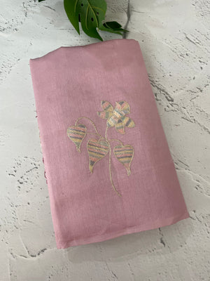 Tussar finish soft silk saree with thread embroidery MTS568