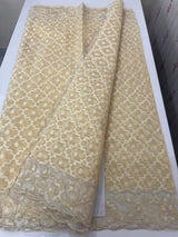 Kota Moonga saree with net applique borders MSH295 Beige