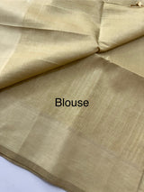 Soft silk saree with zari weaving  MSG6162 Chiku