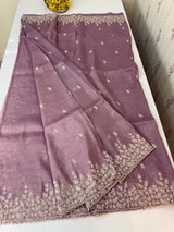 Crush Organza embroidery saree MS9740