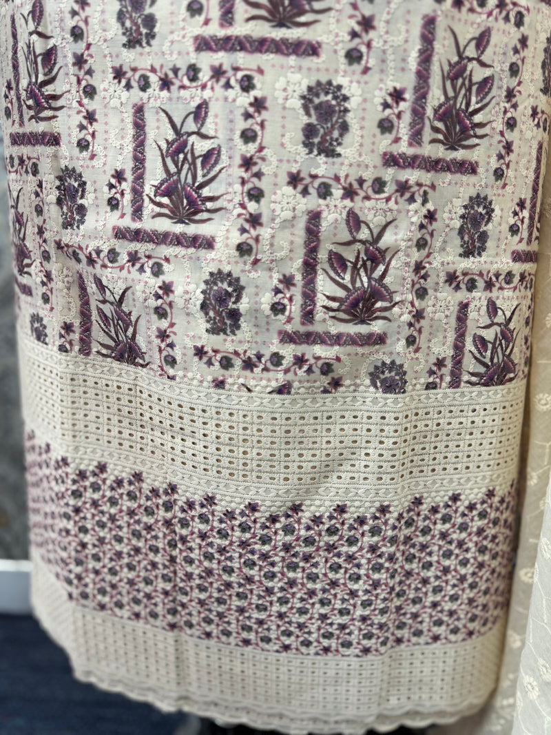 Pure cotton unstitched salwar set - 1