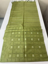 Semi tussar saree MS872- Green