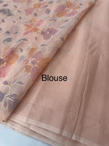 Soft Kota saree with prints and embroidery MSH154- Peach