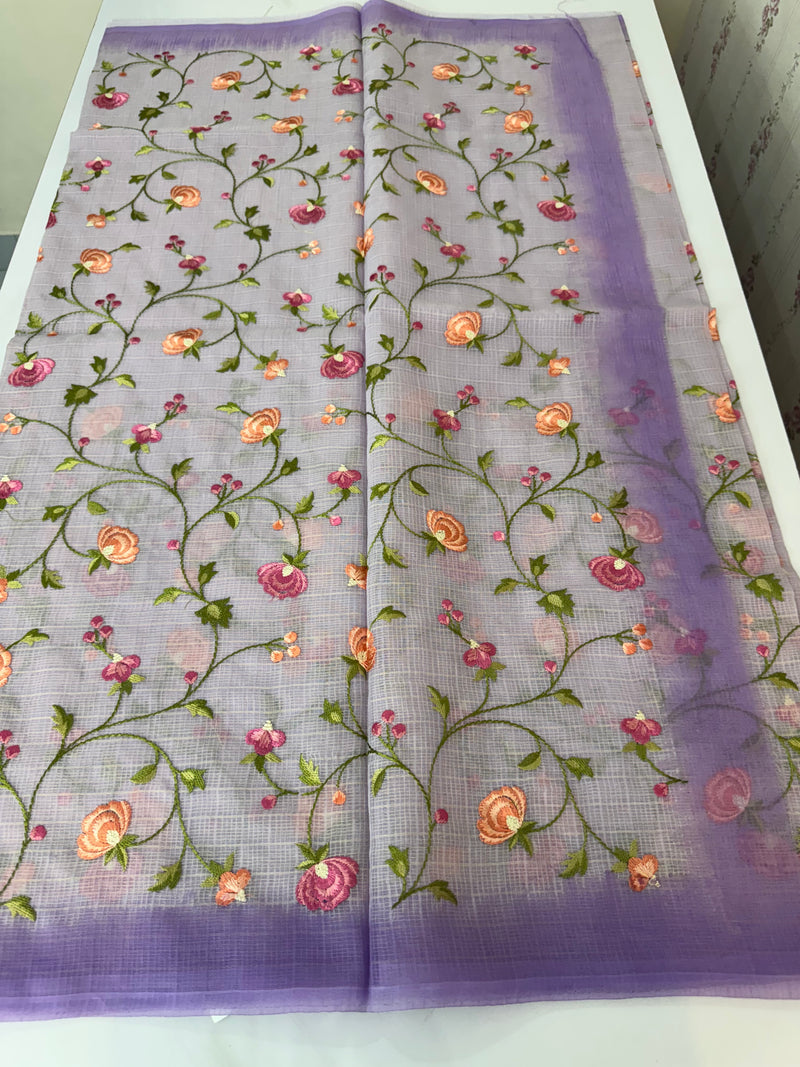 Soft kota silk saree with embriodery MS14809