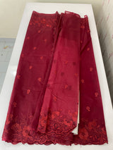 Semi Organza saree with thread work - MSH7654