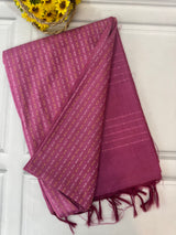 Semi tussar saree with thread work SBHMSH Pink