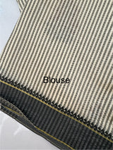 Blended tussar silk saree with embroidery- MSH490