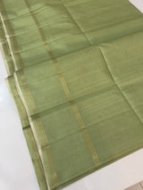 Semi silk saree with zari buttas  MSG6161- DustyGreen