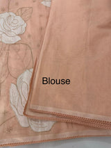 Soft Kota Chanderi saree with applique work MSH223