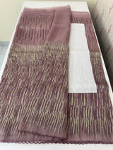 Glass organza saree with embroidery - MS1265