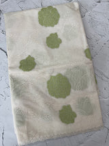 Mul chanderi applique work saree MS5589- Offwhite