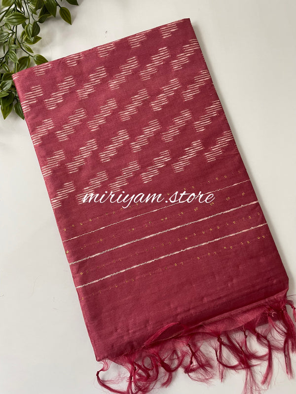 Kota staple silk saree with thread work MKST533 BerryPink