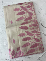 Tissue silk saree with applique work  MSH105