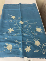 Malai chanderi knot and kanta embriodery saree  MS5556