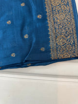 Banarasi Tussar georgette saree  - SMHCSHY PeacockBlue