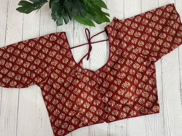 Padded Readymade Blouse (Size upto 40)- MSBL