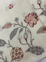 Lightweight Kota Supernet saree with embroidery MS143