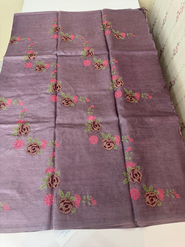 Pure desi tussar silk saree with embroidery- MTSS659 (11)