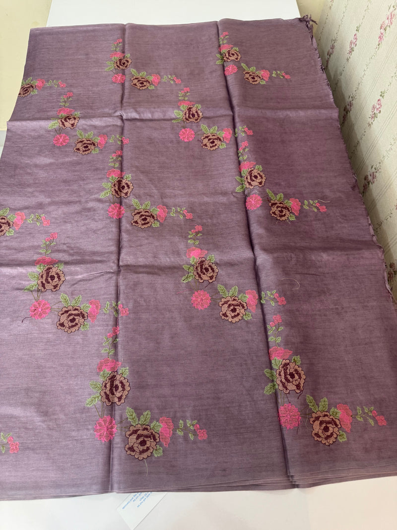 Pure desi tussar silk saree with embroidery- MTSS659 (11)