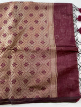 Brocade soft silk saree with blouse MSB789