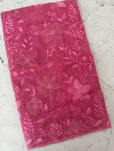 Soft Organza saree with Applique work MSLK478