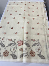 Lightweight Kota Supernet saree with embroidery MS143