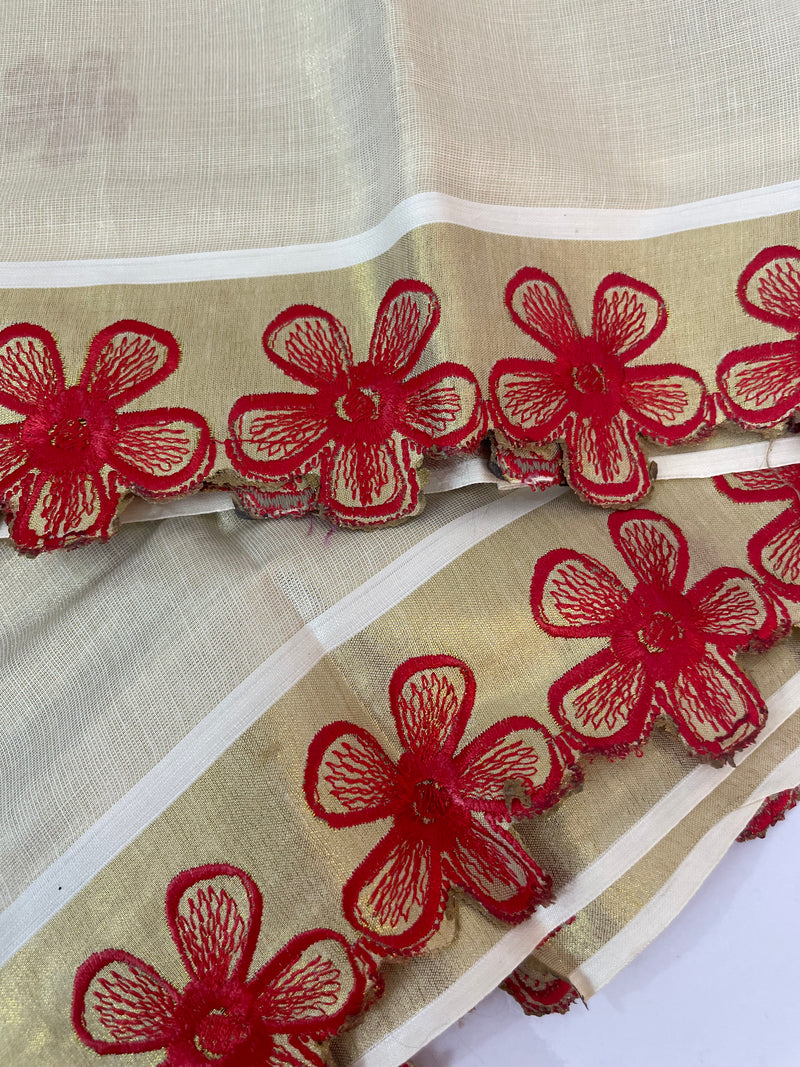 Kerala tissue saree- Gold
