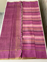 Multi color Semi soft silk saree with borders MSS590