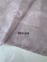 Tissue Organza saree with embroidery - MSH5509 PastelLavender