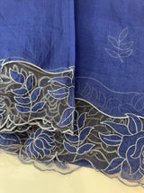 NetKota Applique work saree  MSH110- Blue