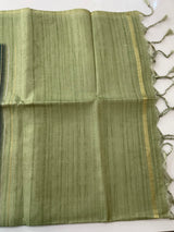 Multi color Semi soft silk saree with borders MSS590