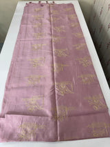 Tussar finish soft silk saree with thread embroidery MTS568 Pastel OnionPink