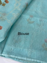 Silky kota embroidery saree MSK4333