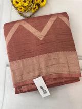 Banarasi crush georgette saree- MS1341 DuskyPeach