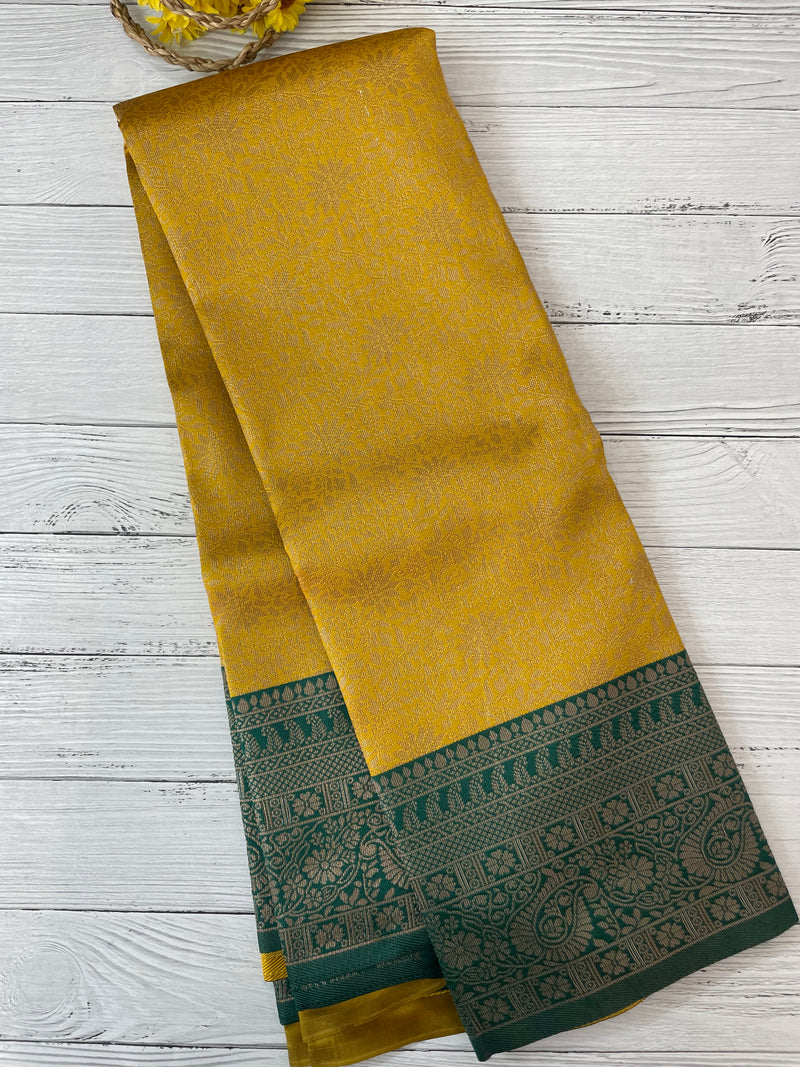 Brocade semi silk saree MS67443