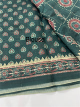 Semi Chanderi saree with hand kanta embroidery MS9899