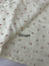 Malai chanderi saree with thread work MSM4569 Offwhite