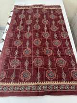 Semi Chanderi saree with hand kanta embroidery MS9899