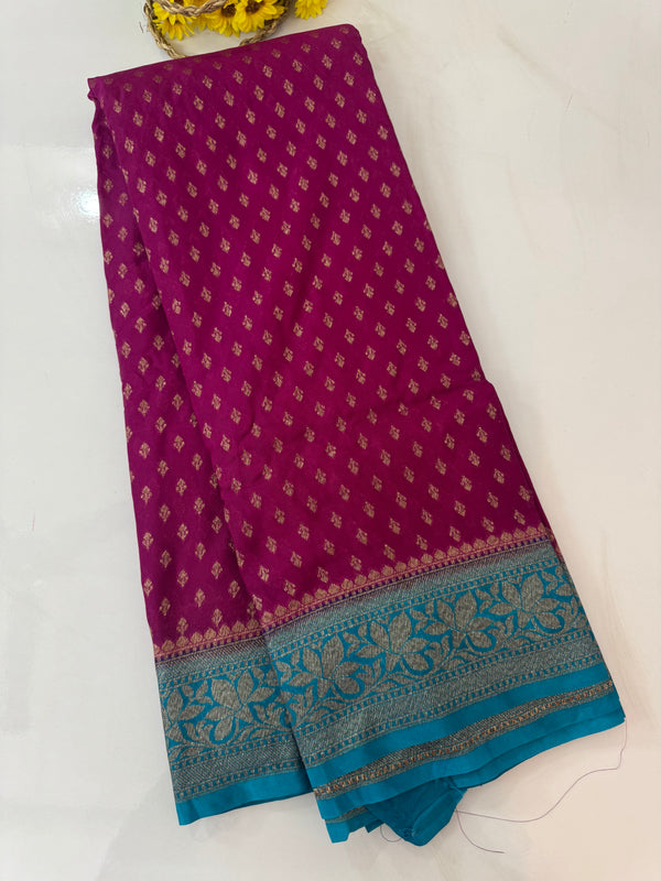 Banarasi viscose Georgette saree MKGS611