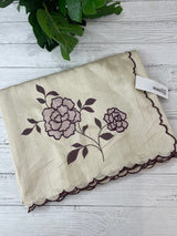 Semi tussar appliqué work saree MTS6589